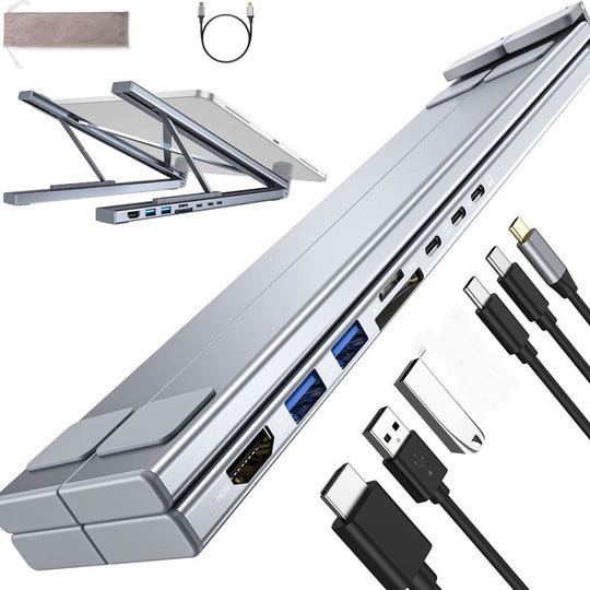 🔥Limited Time Promotion 49% OFF💥Limited-time offer-USB-C Docking Station Laptop Stand with 4K HDMI