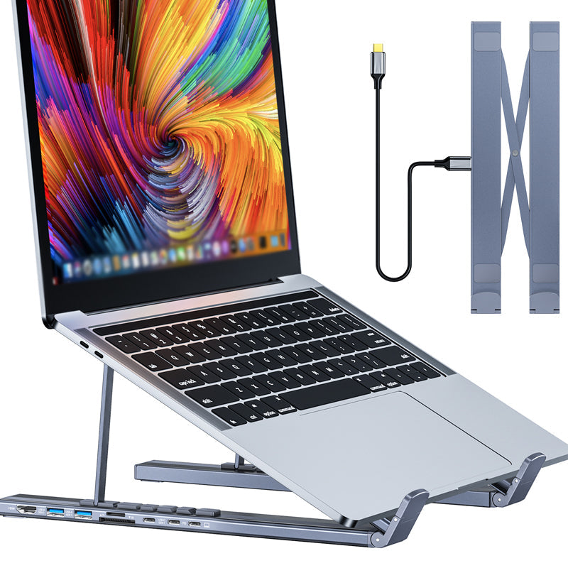 🔥Limited Time Promotion 49% OFF💥Limited-time offer-USB-C Docking Station Laptop Stand with 4K HDMI