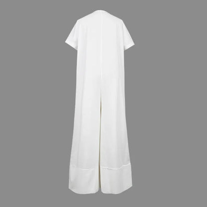 💃🌟Modischer, lockerer Jumpsuit mit V-Ausschnitt für Damen