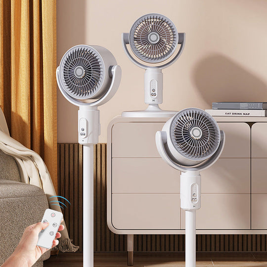 Motor Standventilator, 20dB sehr leiser Ventilator, 30m Wurfweite, 2465m³/h Luftvolumen, Fan mit Fernbedienung &amp; Kühlung