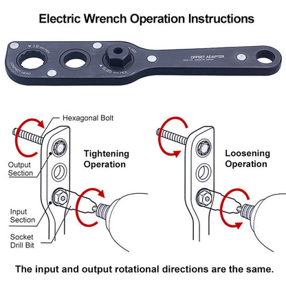 19 mm Abweichungsadapter mit 17/21 mm Sockets