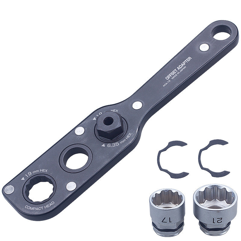 19 mm Abweichungsadapter mit 17/21 mm Sockets