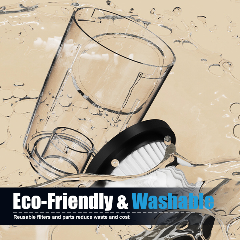 Leistungsstarker kabelloser 2-in-1-Staubsauger