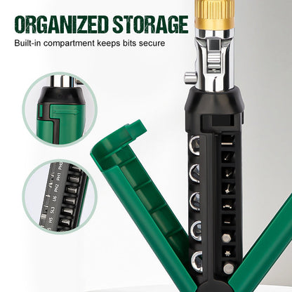 14-in-1 Adjustable Ratchet Screwdriver