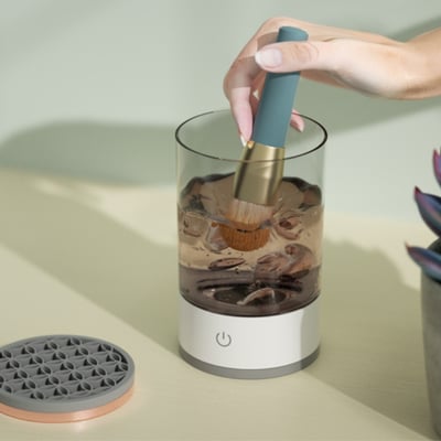 💖 50 % RABATT! ✨ Elektrischer Make-up-Pinselreiniger – 3-minütige Tiefenreinigung, tragbar und leise, über USB aufladbar, perfekt für unterwegs und zu Hause 🌸🚿