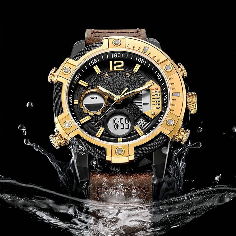 ⏰Black Friday Sale 49% OFF💥💥Multifunctional Dual Display 3ATM Waterproof Men's Quartz Sports Watch