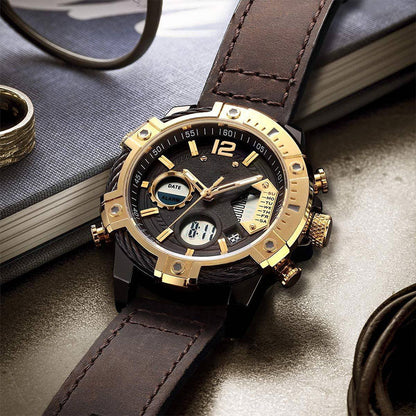 ⏰Black Friday Sale 49% OFF💥💥Multifunctional Dual Display 3ATM Waterproof Men's Quartz Sports Watch