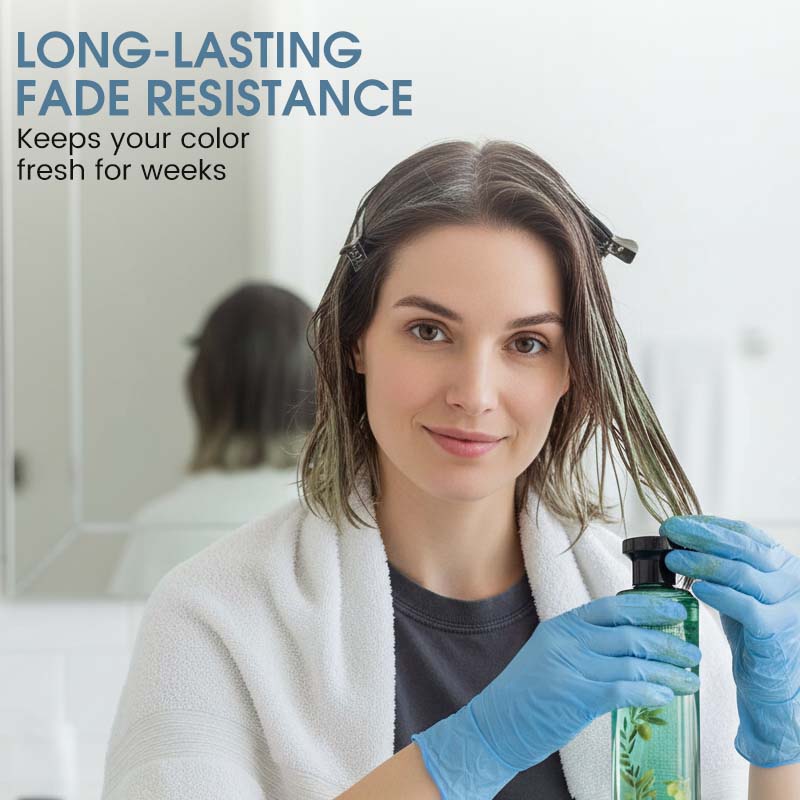 🌿 50% RABATT JETZT! 🔥 Langlebige Haarfarbe mit Ätherischen Ölen - Sanft zur Kopfhaut & Strahlender Glanz, perfekt für Natürliche Grauabdeckung ✨