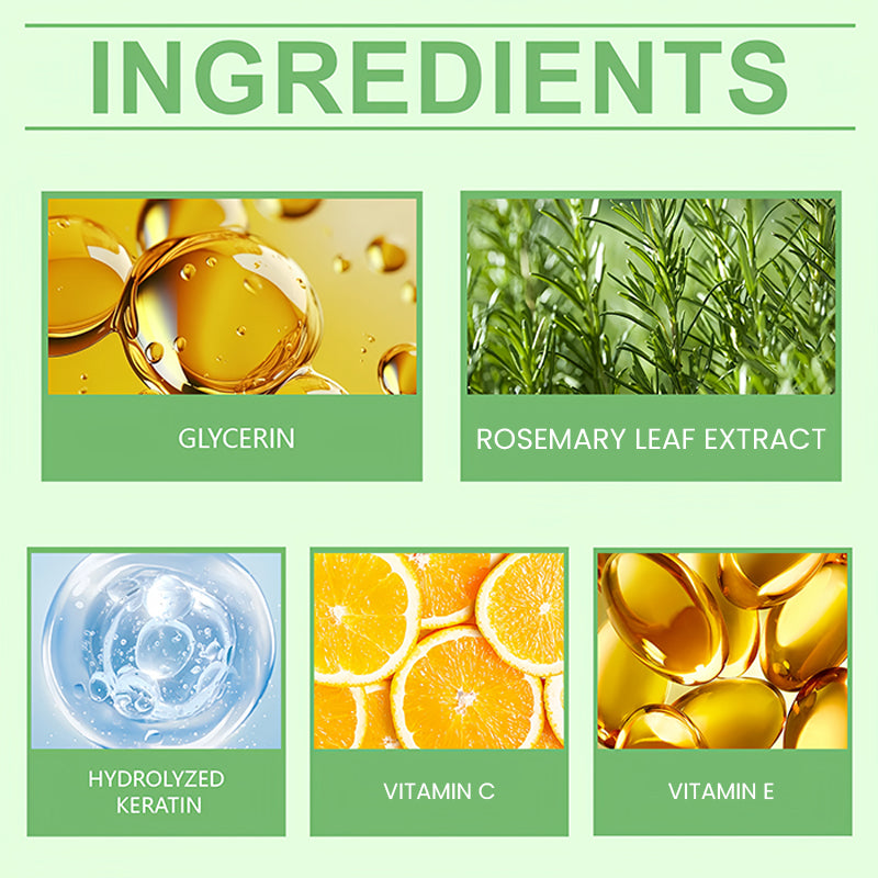 ✨Black-Friday-Mega-Angebot – 50 % Rabatt✨Rosmarin Hydrolysiertes Keratin Shampoo