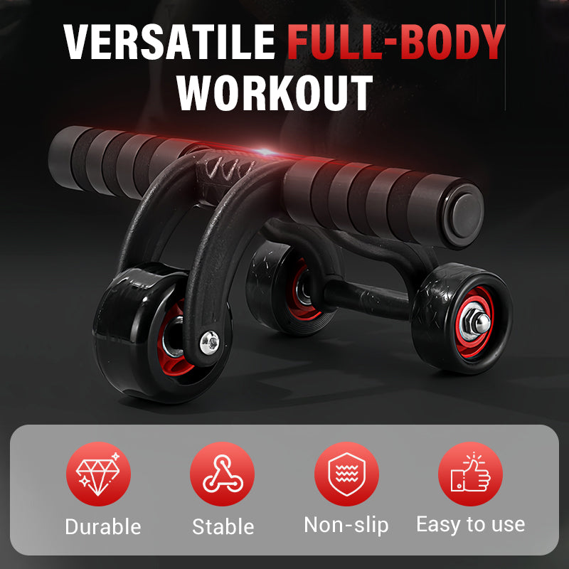 3-Wheel Ab Roller with Knee Pad