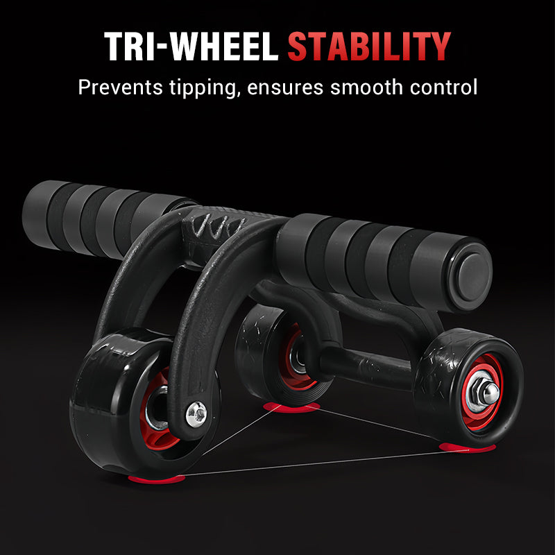 3-Wheel Ab Roller with Knee Pad