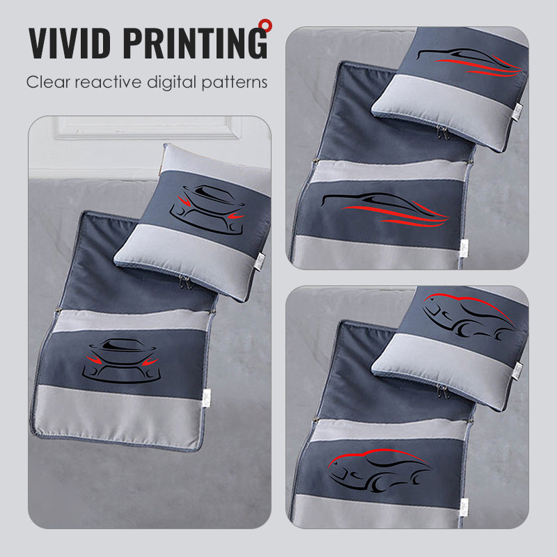 2-in-1 multifunktionales kuscheliges Kissen und Steppdecke