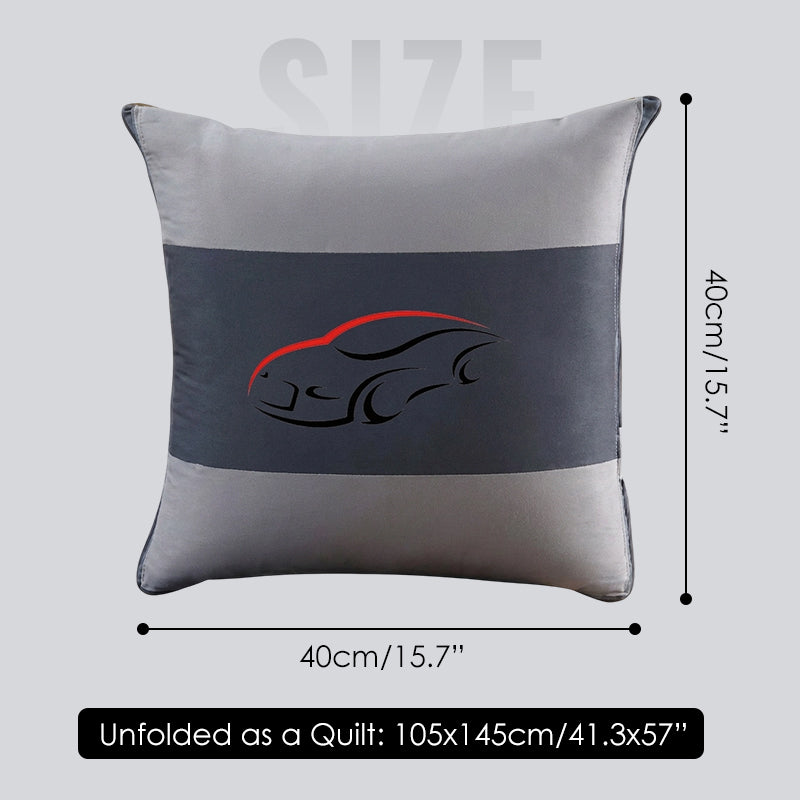 2-in-1 multifunktionales kuscheliges Kissen und Steppdecke