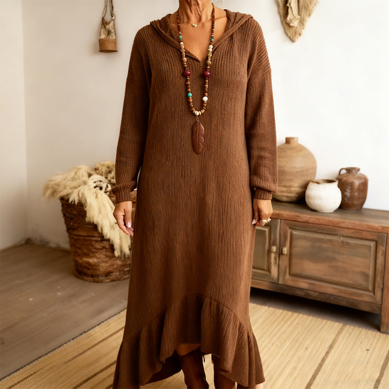 Women’s Casual Hooded Knit Dress