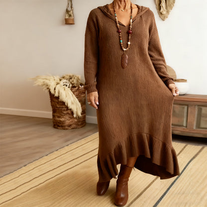 Women’s Casual Hooded Knit Dress