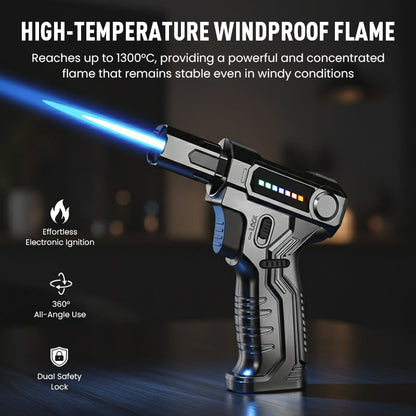 Refillable Adjustable Butane Torch Lighter