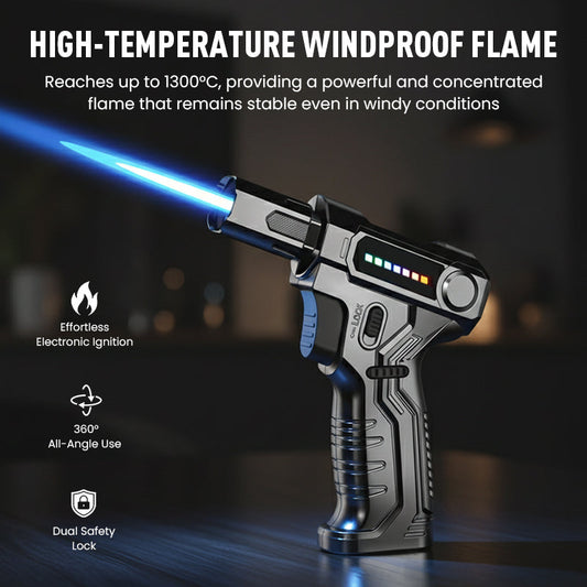 Refillable Adjustable Butane Torch Lighter