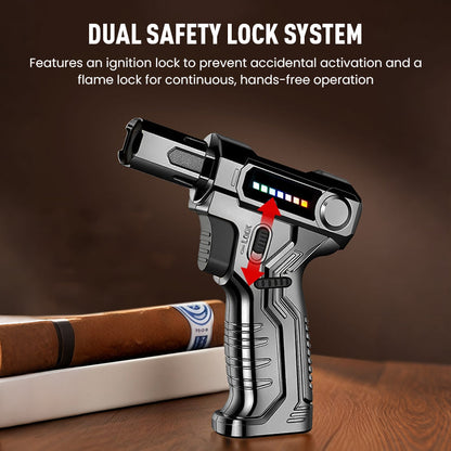 Refillable Adjustable Butane Torch Lighter