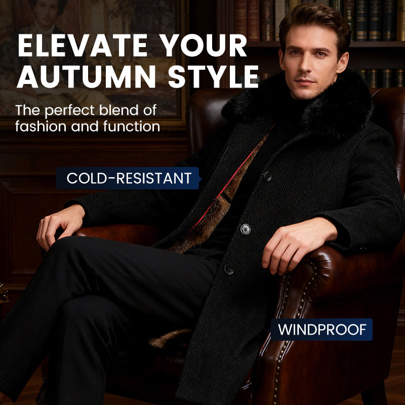 Männer gefüttert Business Casual Wintermantel🔥Kostenloser Versand