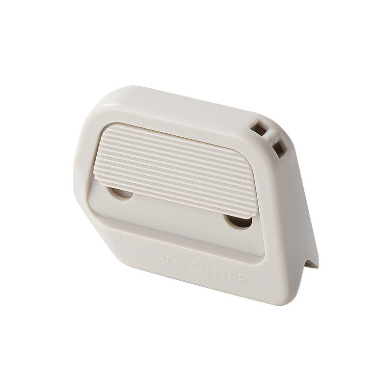 Einziehbarer Kartonschneider mit Sicherheitsmechanismus