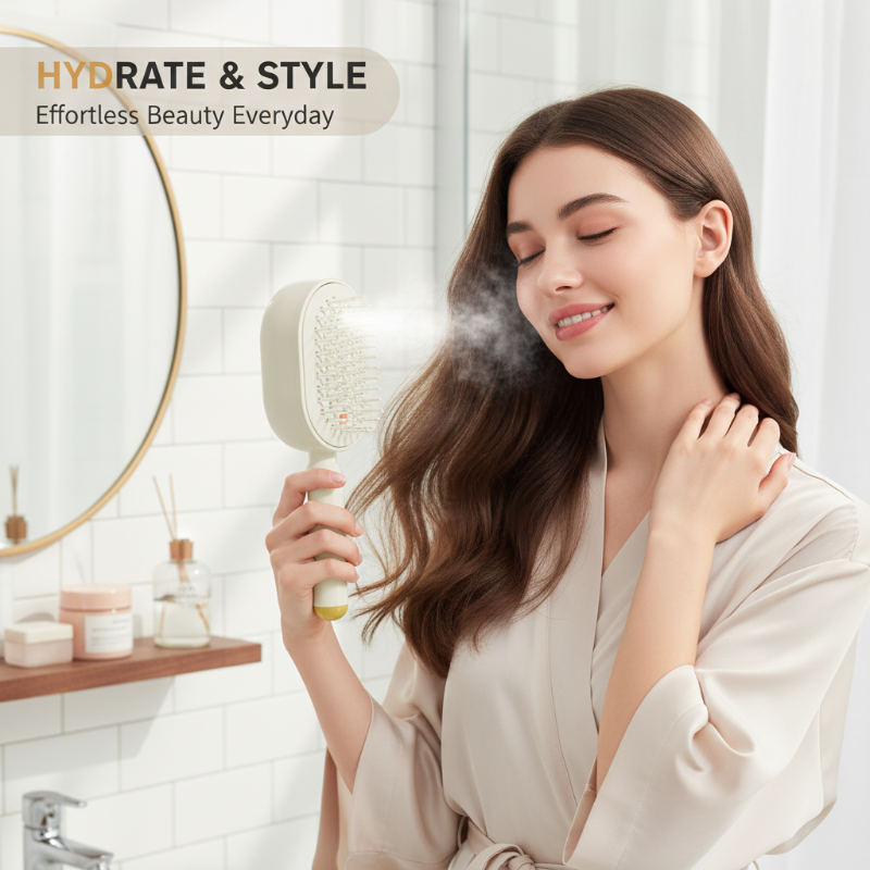 📢📢49% OFF!! ⏰✨Electric hairbrush with spray and massage🔥