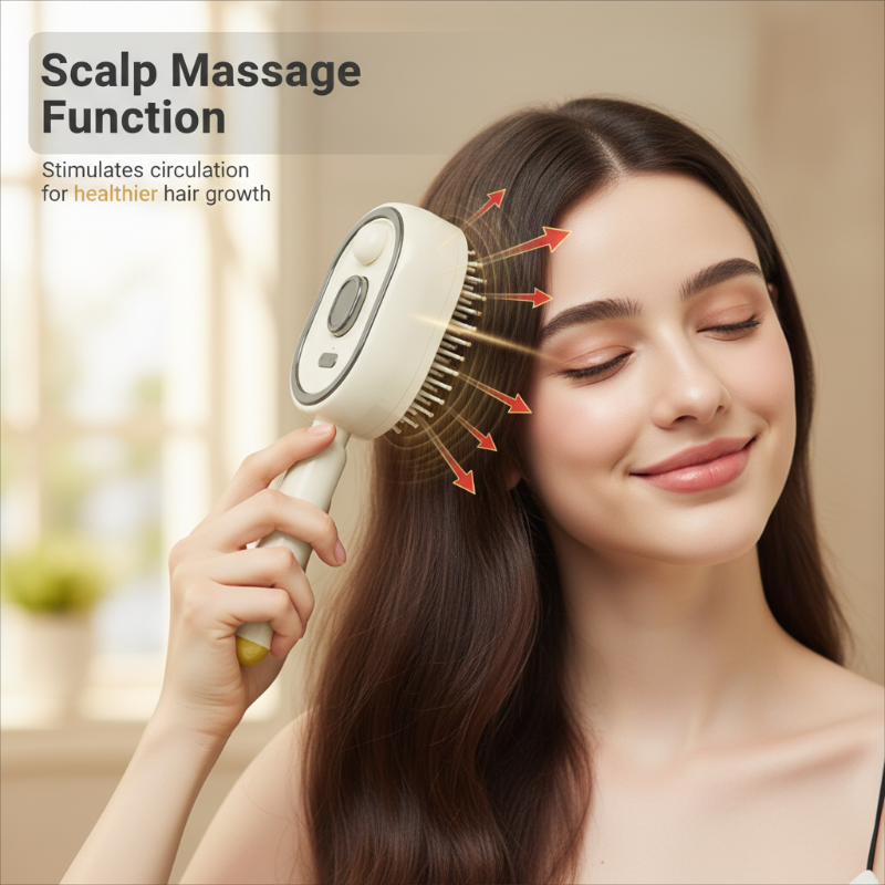 📢📢49% OFF!! ⏰✨Electric hairbrush with spray and massage🔥