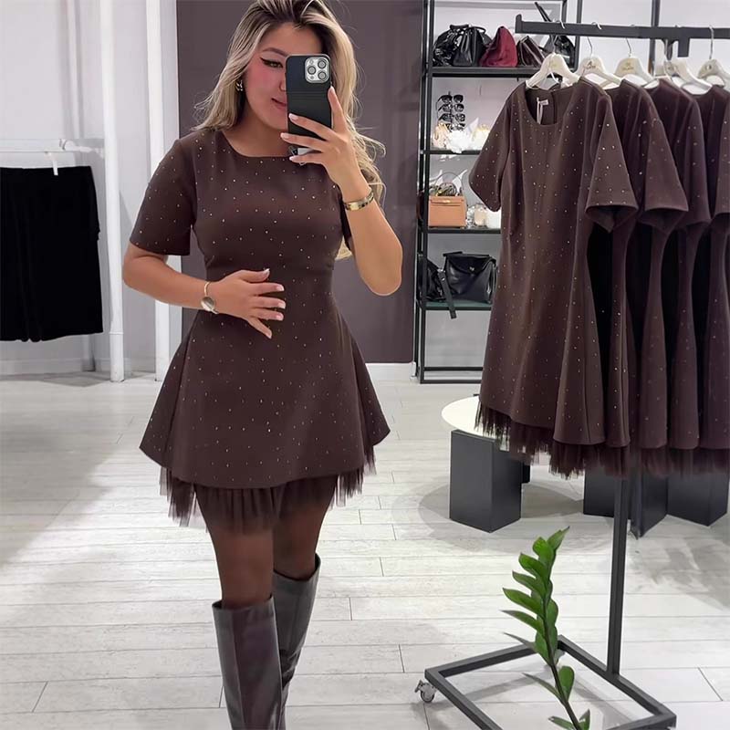 Schwierigkeiten, Ihre Figur zu betonen? Dieses A-Linien-Kleid zaubert sofort eine traumhafte Silhouette!💃✨