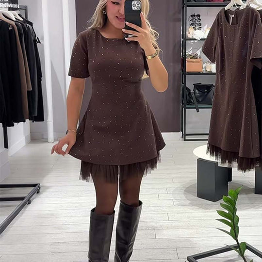 Schwierigkeiten, Ihre Figur zu betonen? Dieses A-Linien-Kleid zaubert sofort eine traumhafte Silhouette!💃✨