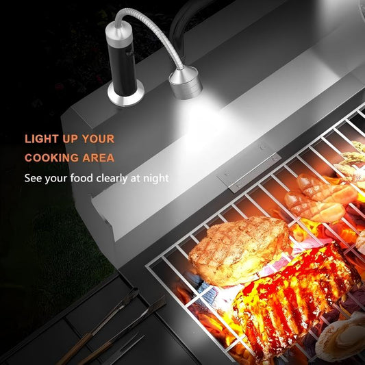Magnetic LED Grill Light with Flexible Gooseneck