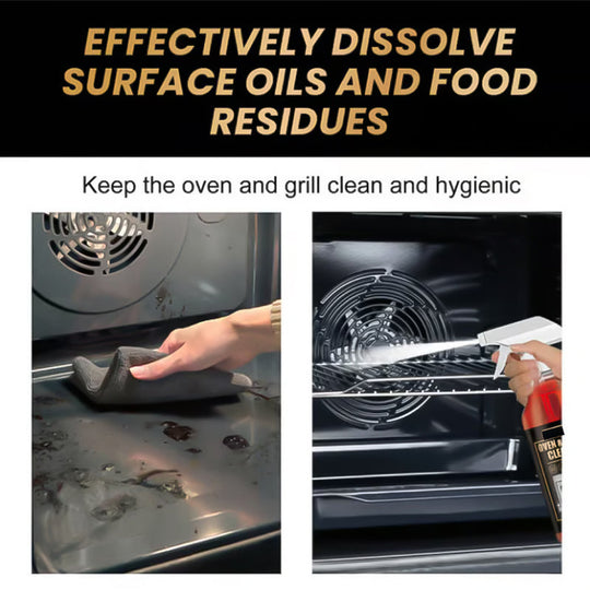 🧼Krachtige Oven- &amp; Grillreinigingsspray: Effortloos Vet &amp; Voedselresten Verwijderen – Zonder Hard Schrobben!