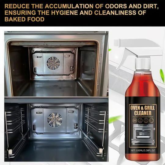 🧼Krachtige Oven- &amp; Grillreinigingsspray: Effortloos Vet &amp; Voedselresten Verwijderen – Zonder Hard Schrobben!