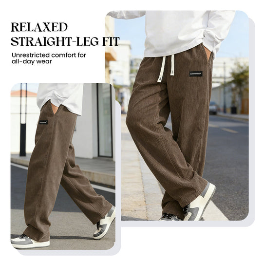 👖 60% RABATT! 🎉 Herrenhose mit Lockerer Passform, Kordelzug &amp; Taschen – Bequem, Lässig &amp; Praktisch für den Alltag 🏠