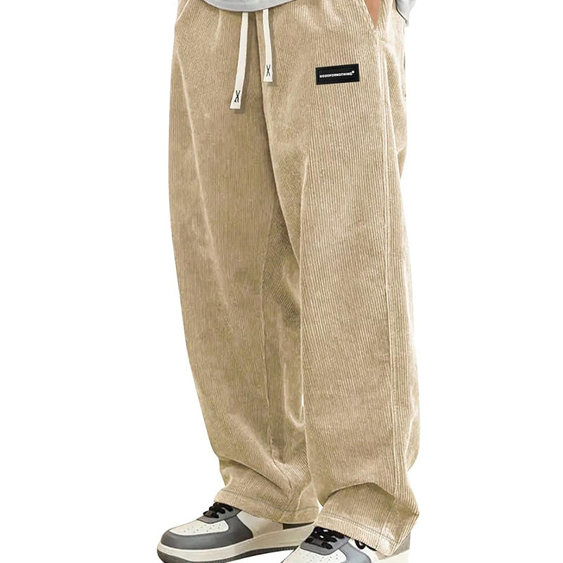 👖 60% RABATT! 🎉 Herrenhose mit Lockerer Passform, Kordelzug &amp; Taschen – Bequem, Lässig &amp; Praktisch für den Alltag 🏠
