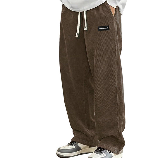 👖 60% RABATT! 🎉 Herrenhose mit Lockerer Passform, Kordelzug &amp; Taschen – Bequem, Lässig &amp; Praktisch für den Alltag 🏠