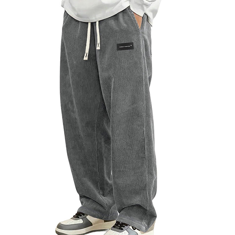 👖 60% RABATT! 🎉 Herrenhose mit Lockerer Passform, Kordelzug &amp; Taschen – Bequem, Lässig &amp; Praktisch für den Alltag 🏠