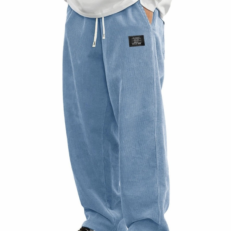 👖 60% RABATT! 🎉 Herrenhose mit Lockerer Passform, Kordelzug &amp; Taschen – Bequem, Lässig &amp; Praktisch für den Alltag 🏠
