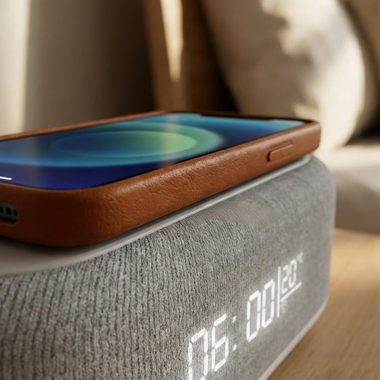 🌞Spring Awakening: 50% off!🔋6-in-1 Wireless Charging Station 25W – Clock, Alarm Clock, Bluetooth Speaker &amp; Night Light | All-in-one bedside table!