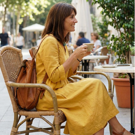 🌞Frühlingserwachen: 50% Rabatt!🌿 Damen Lässiges V-Ausschnitt Kleid aus Baumwoll-Leinen-Mix: 3/4-Ärmel, Seitentaschen &amp; Verdeckter Reißverschluss – Atmungsaktiv &amp; vielseitig für Übergang