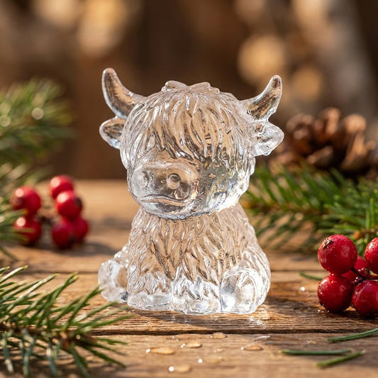 🐮 Mini-Eiswürfelform in Form eines Hochlandrindes – Niedliches 3D-Eis für Getränke, Partys und als Geschenk