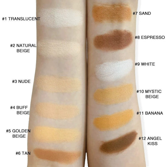 📢 50% OFF! ⏰ Travel-Friendly Oil-Control Compact Powder – SPF 50+, Built-in Mirror &amp; 12 Shades for Flawless Matte Finish! ✨🧴