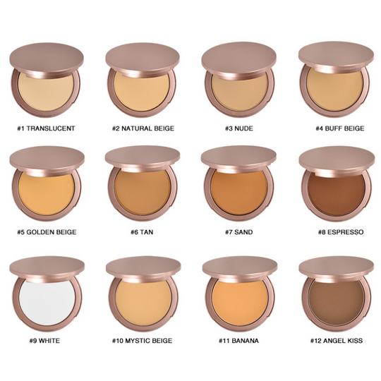 📢 50% OFF! ⏰ Travel-Friendly Oil-Control Compact Powder – SPF 50+, Built-in Mirror &amp; 12 Shades for Flawless Matte Finish! ✨🧴