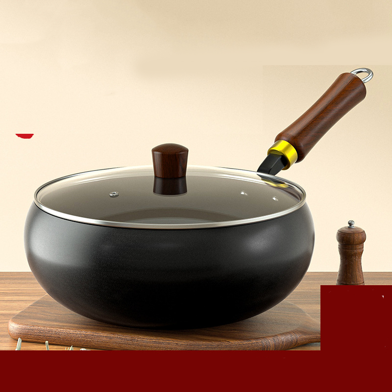 Alteisen Wok – Robuster Gusseisenbräter mit Deckel für Braten &amp; Kochen👩‍🍳🍲