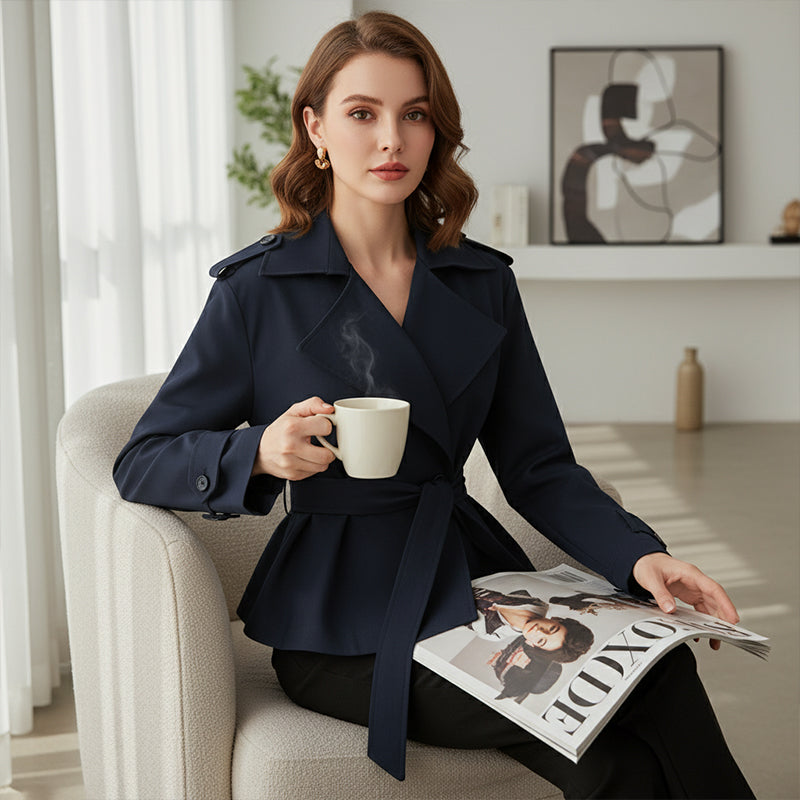 ✨ Elegantes Wrap Jacket mit breitem Revers | Jetzt 49% reduziert!