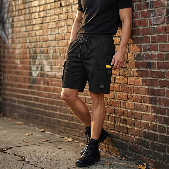 🌞Frühlingserwachen: 50% Rabatt!✨Herren Lässige Cargo-Shorts mit Kordelzug – Praktische Multifunktionstaschen, Verstärkte Nähte &amp; Lockere Passform