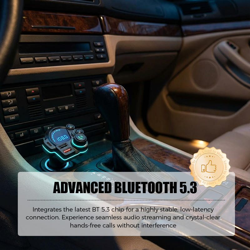 📻 50% OFF NOW! 🚗 Universal Dual-Port Car FM Bluetooth Transmitter – Wireless Music, Hands-Free Calling &amp; Dual USB Charger 🔌