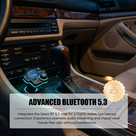 📻 50% OFF NOW! 🚗 Universal Dual-Port Car FM Bluetooth Transmitter – Wireless Music, Hands-Free Calling &amp; Dual USB Charger 🔌