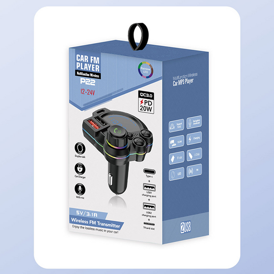 📻 50% OFF NOW! 🚗 Universal Dual-Port Car FM Bluetooth Transmitter – Wireless Music, Hands-Free Calling &amp; Dual USB Charger 🔌