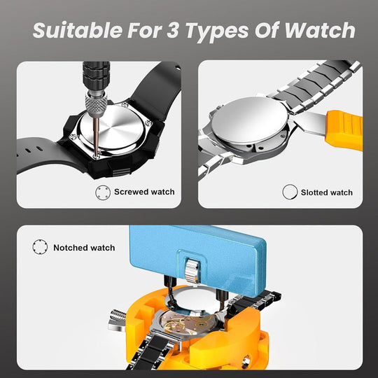 💎 50% OFF! 💎 Professional Watch Repair Tool Kit – All-in-One, Precision Stainless Steel Tools for Battery &amp; Band Fixes