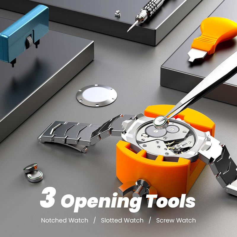 💎 50% OFF! 💎 Professional Watch Repair Tool Kit – All-in-One, Precision Stainless Steel Tools for Battery &amp; Band Fixes