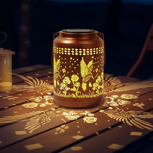 🐦 Solar Hummingbird Lantern | Waterproof Outdoor Garden Decor Light